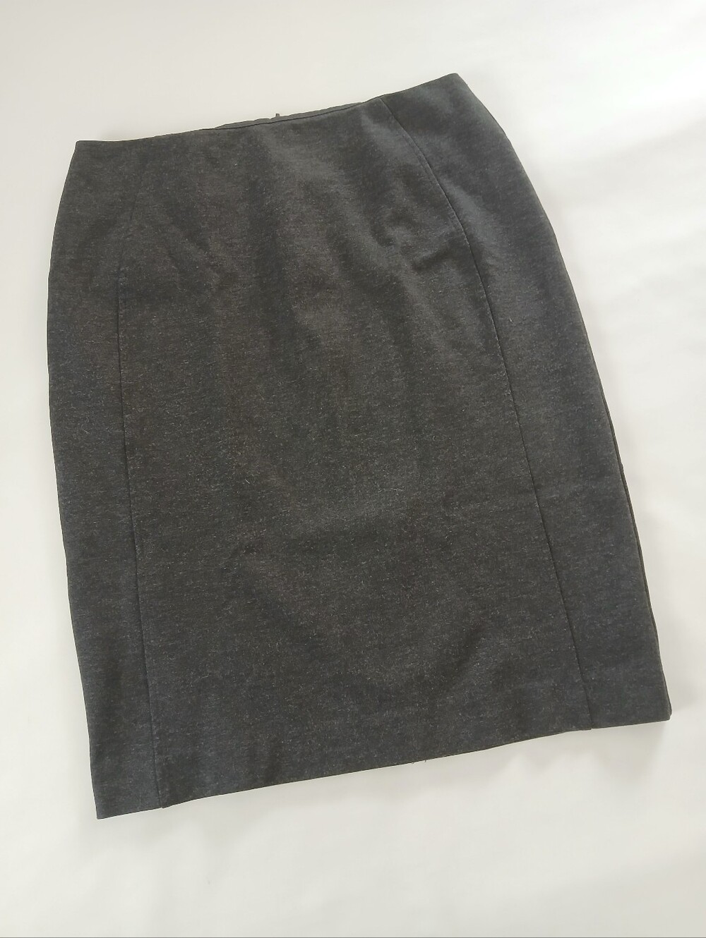 New York & Company Heathered Gray Straight Pencil Skirt